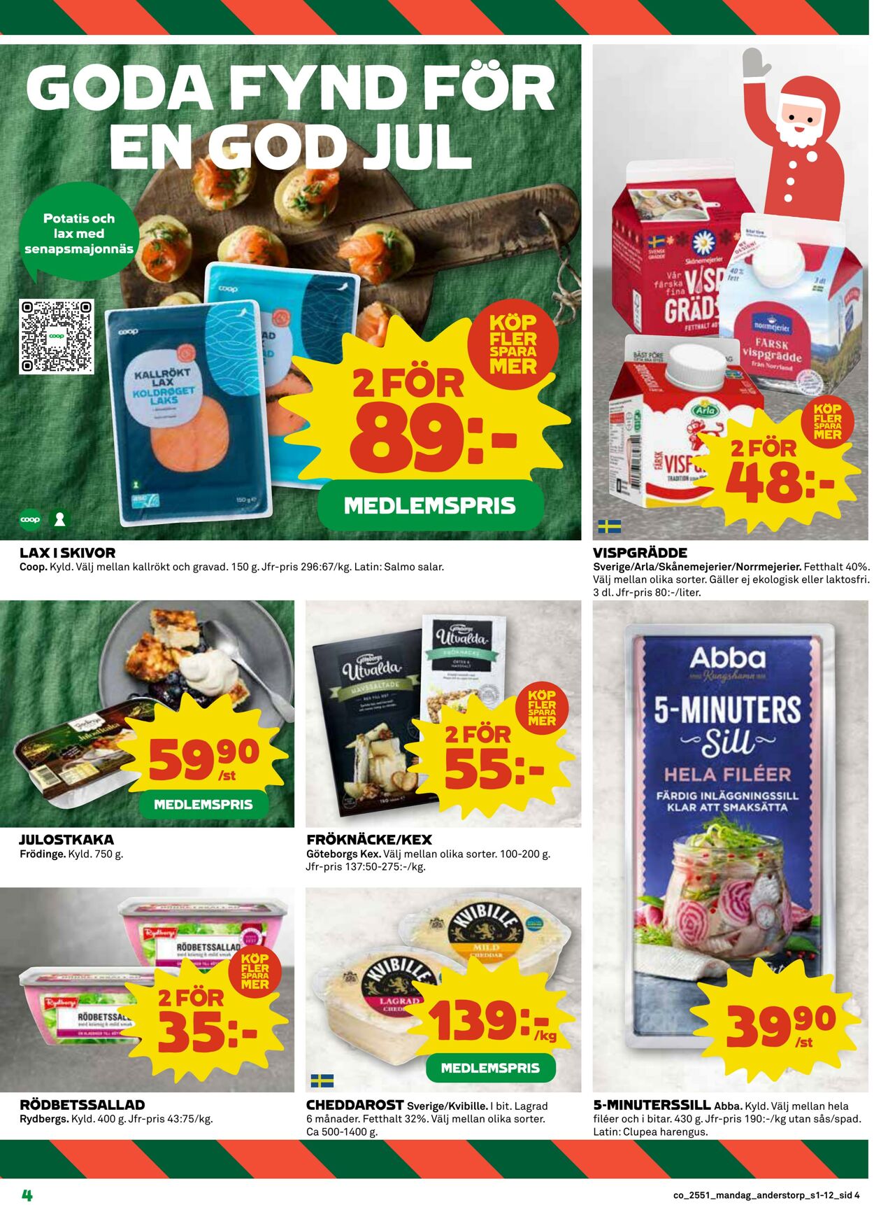 Erbjudanden Coop 22.12.2025 - 28.12.2025