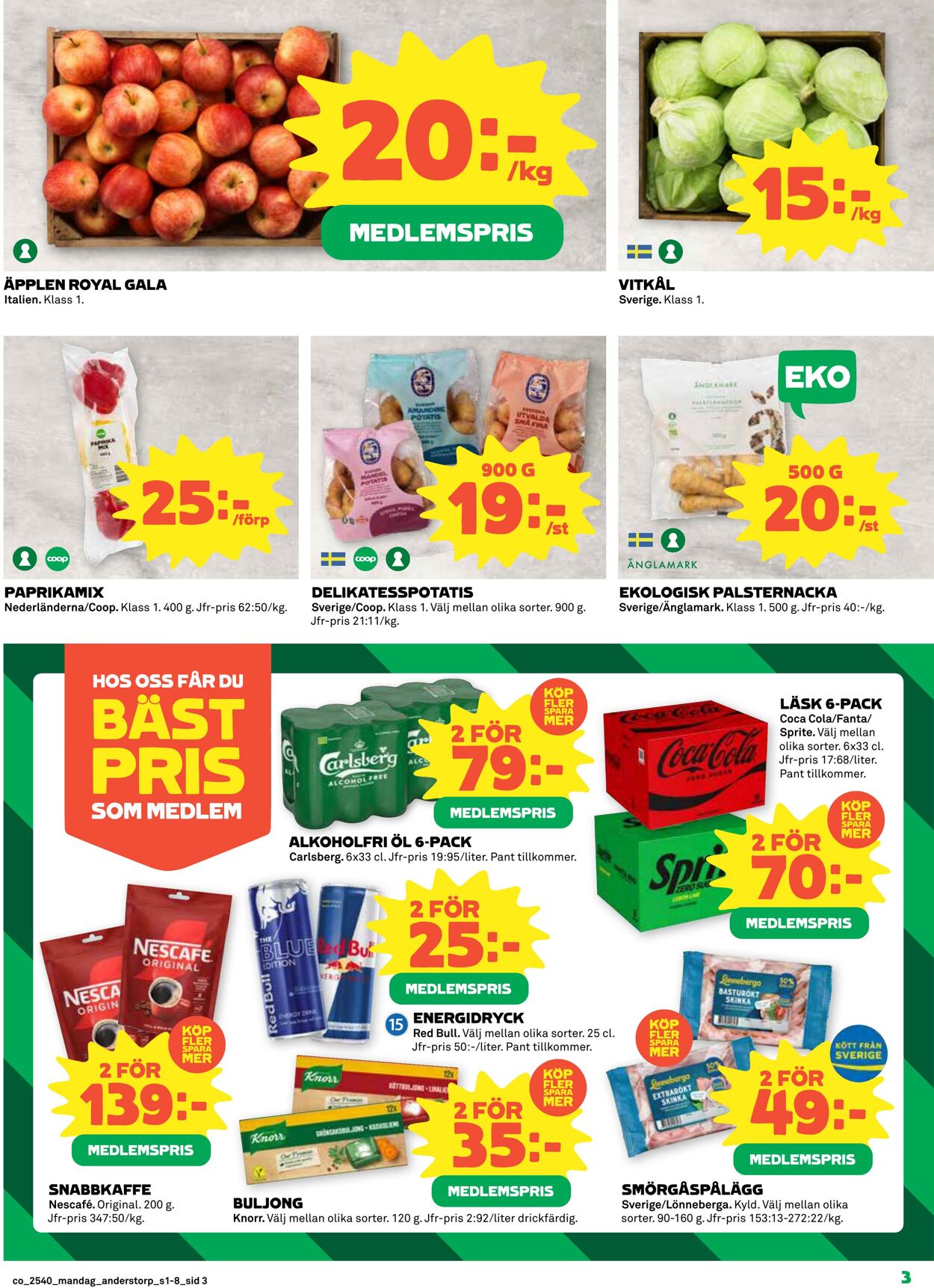 Erbjudanden Coop 29.09.2025 - 05.10.2025
