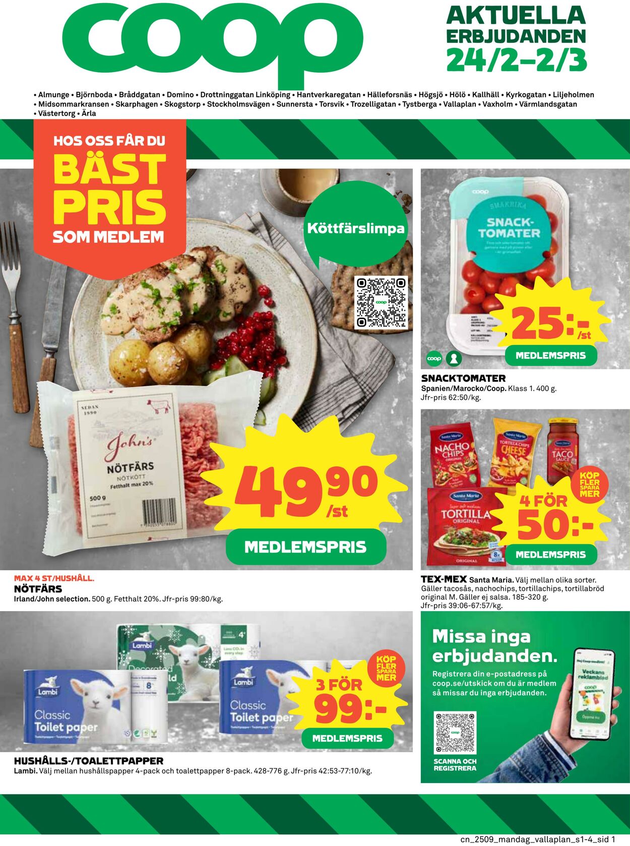 Erbjudanden Coop 24.02.2025 - 02.03.2025