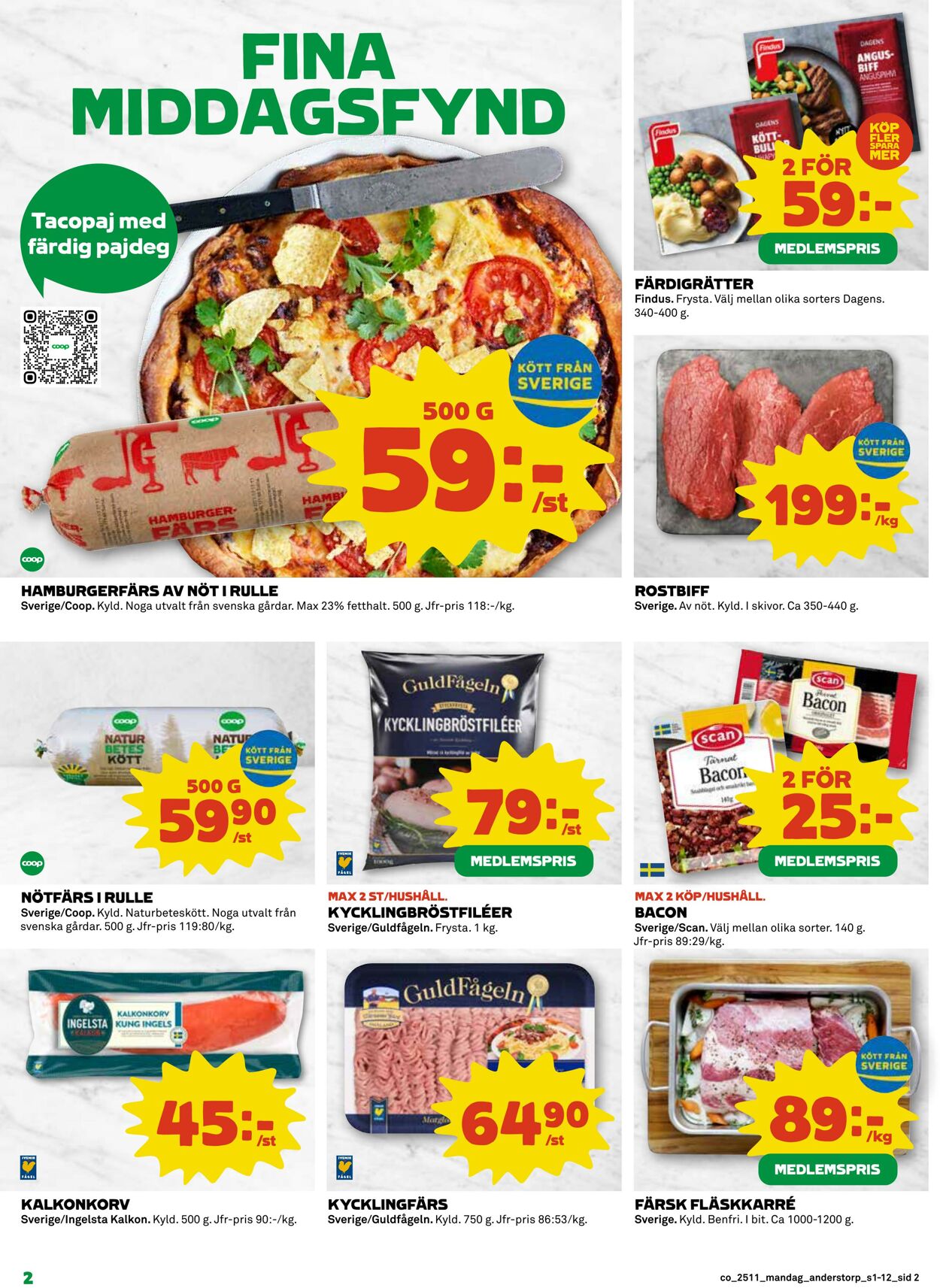 Erbjudanden Coop 10.03.2025 - 16.03.2025