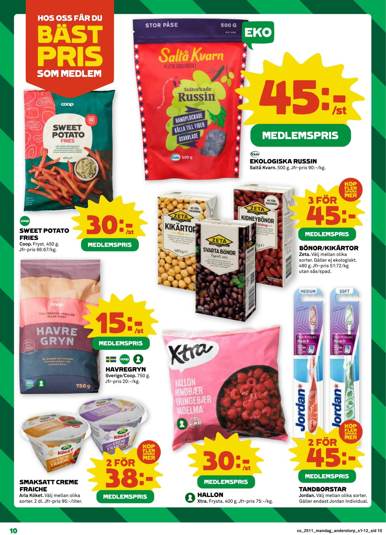 Erbjudanden Coop 10.03.2025 - 16.03.2025