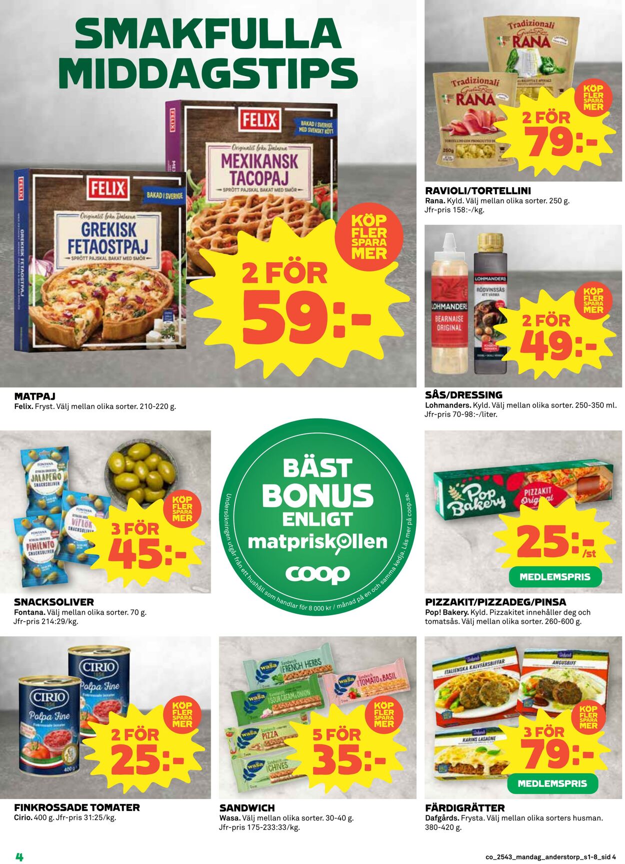 Erbjudanden Coop 20.10.2025 - 26.10.2025