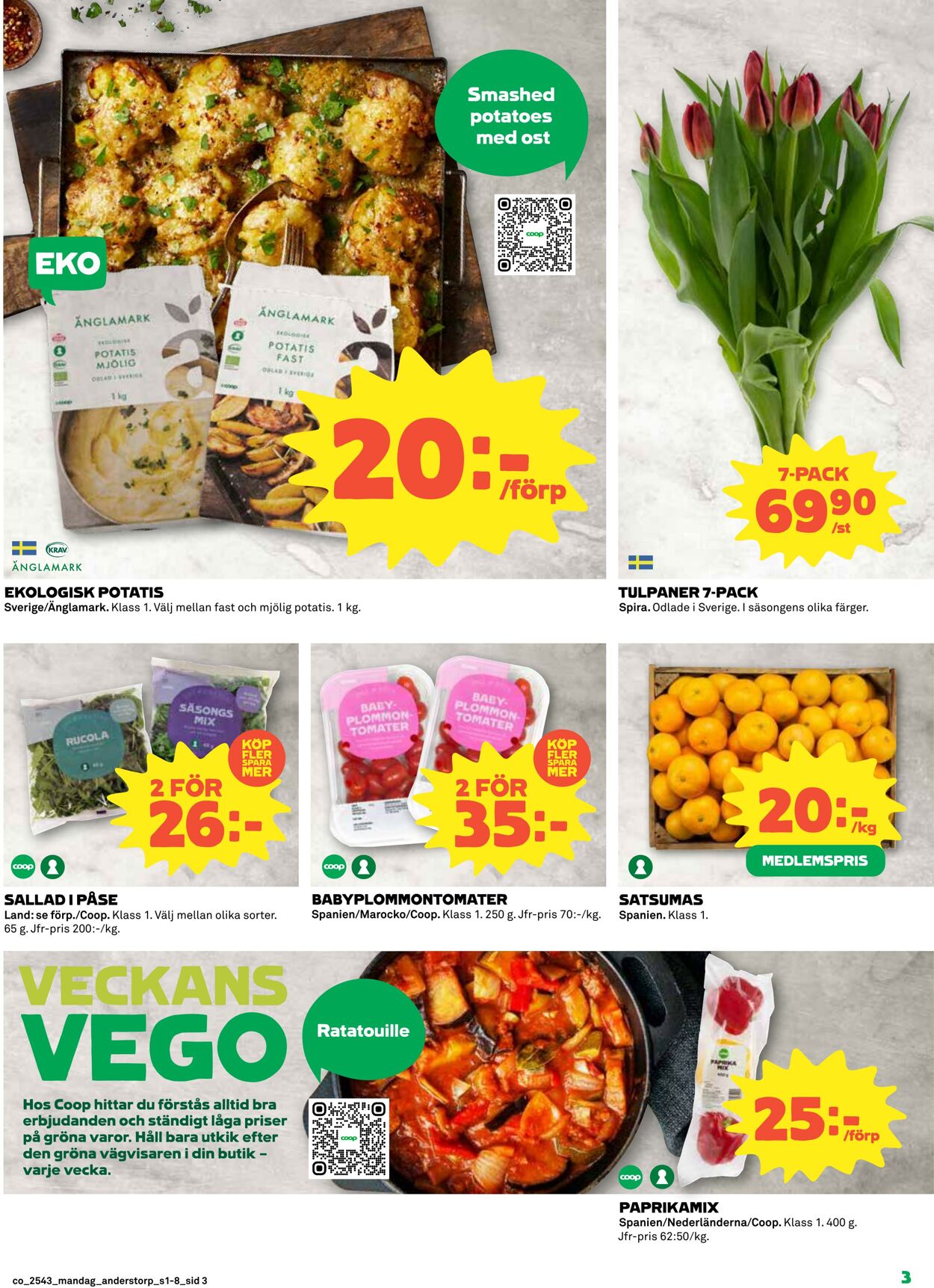 Erbjudanden Coop 20.10.2025 - 26.10.2025