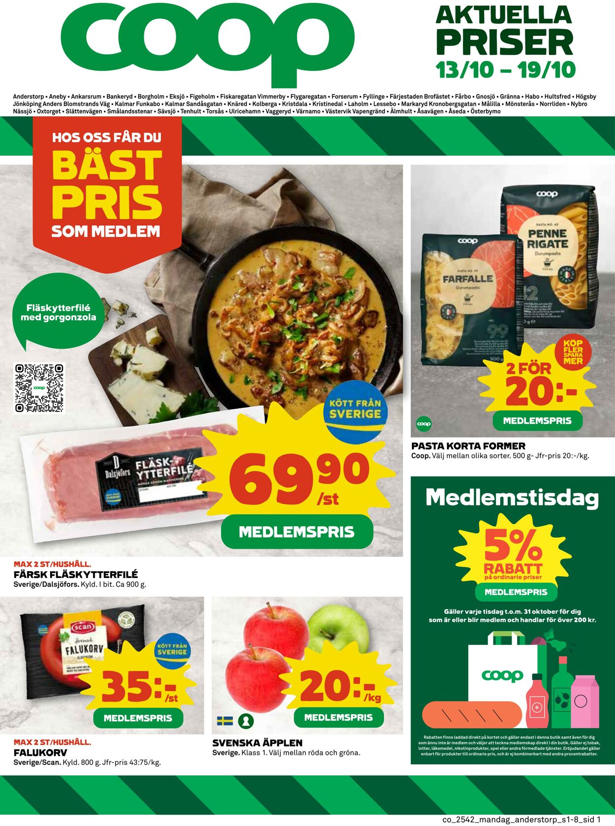 Erbjudanden Coop 13.10.2025 - 19.10.2025