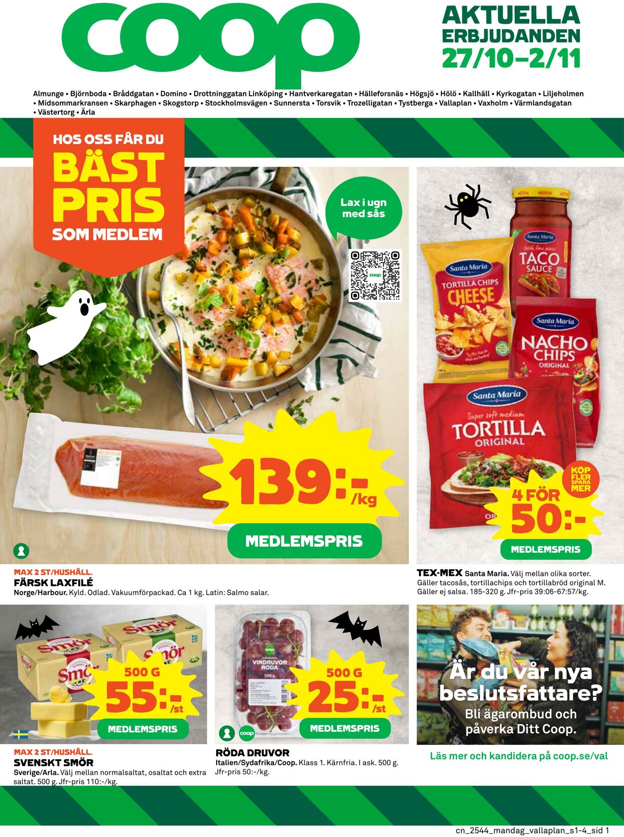 Erbjudanden Coop 27.10.2025 - 02.11.2025