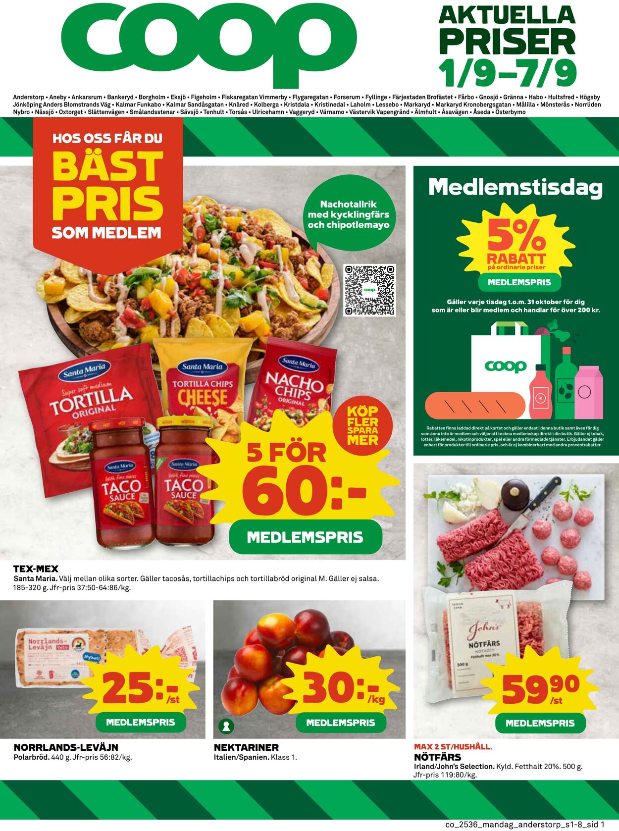 Erbjudanden Coop 01.09.2025 - 07.09.2025