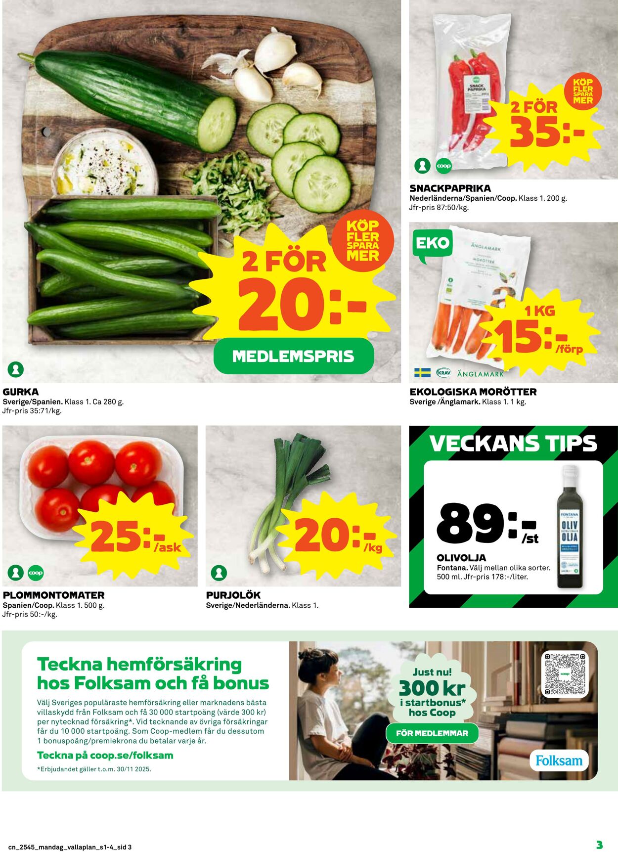 Erbjudanden Coop 03.11.2025 - 09.11.2025