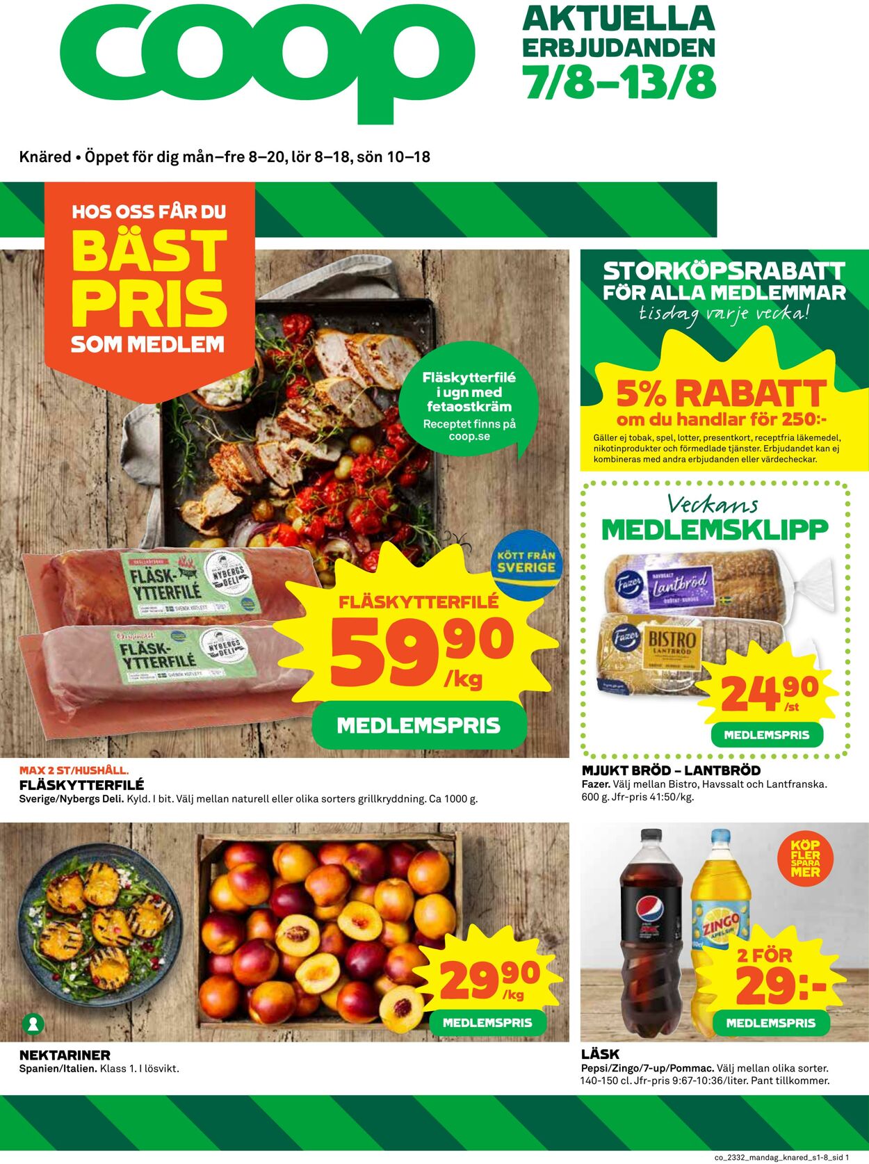 Erbjudanden Coop 07.08.2023 - 13.08.2023