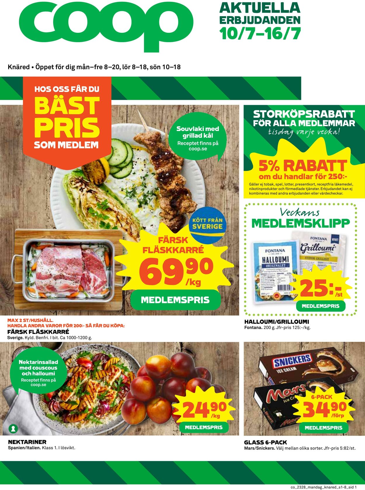 Erbjudanden Coop 10.07.2023 - 16.07.2023