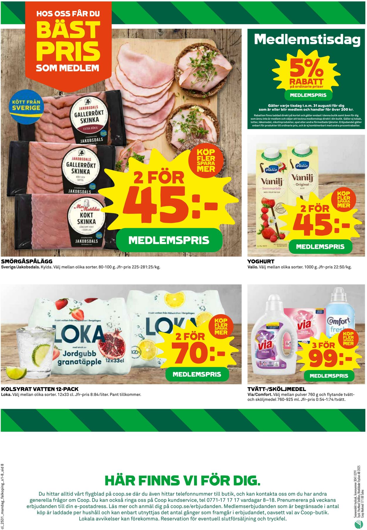 Erbjudanden Coop 28.07.2025 - 03.08.2025