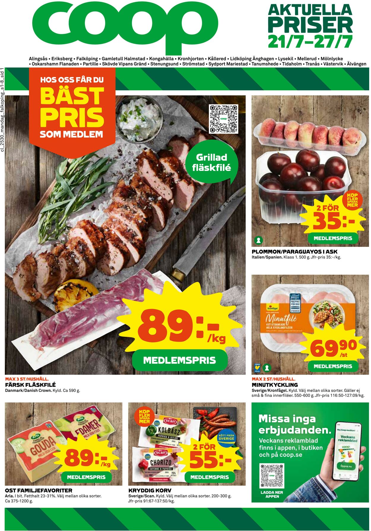 Erbjudanden Coop 21.07.2025 - 27.07.2025