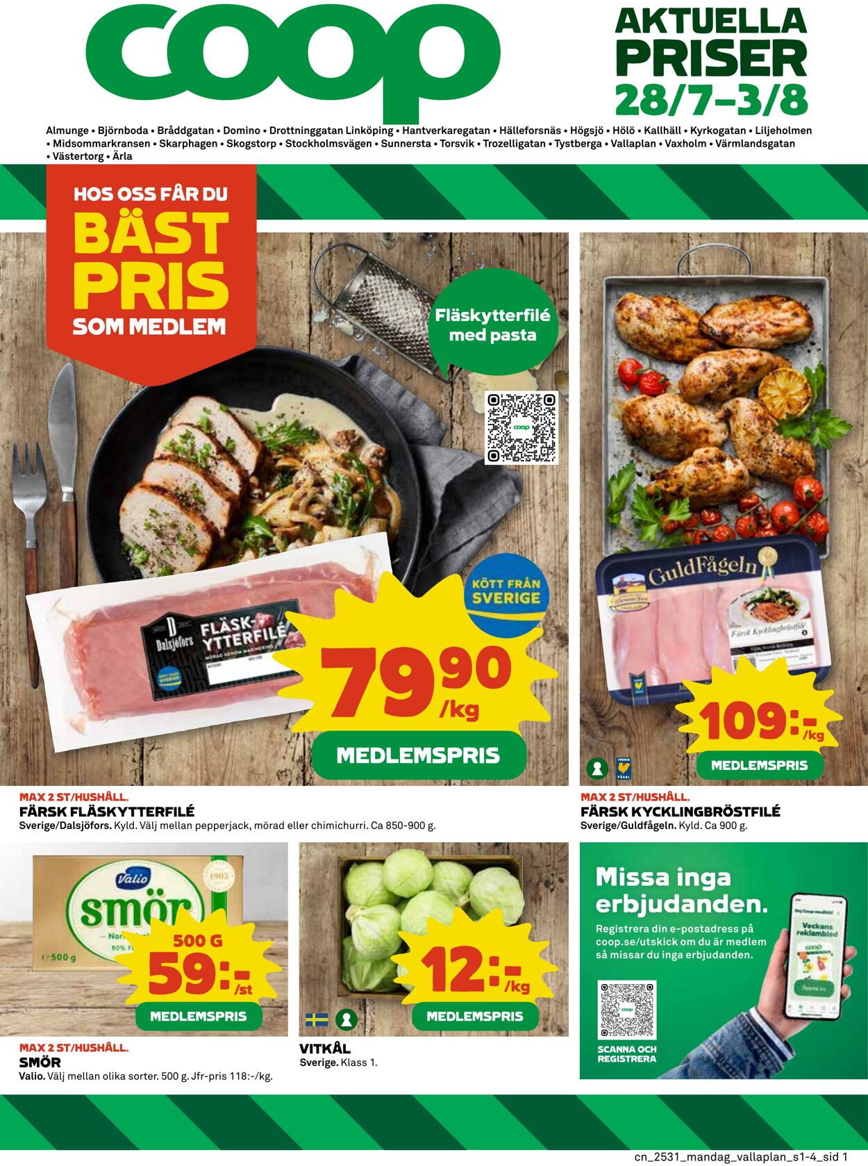 Erbjudanden Coop 28.07.2025 - 03.08.2025