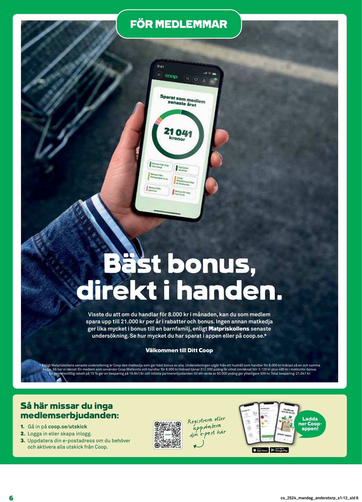 Erbjudanden Coop 09.06.2025 - 15.06.2025