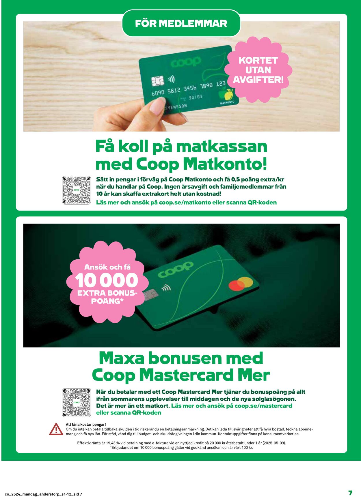 Erbjudanden Coop 09.06.2025 - 15.06.2025