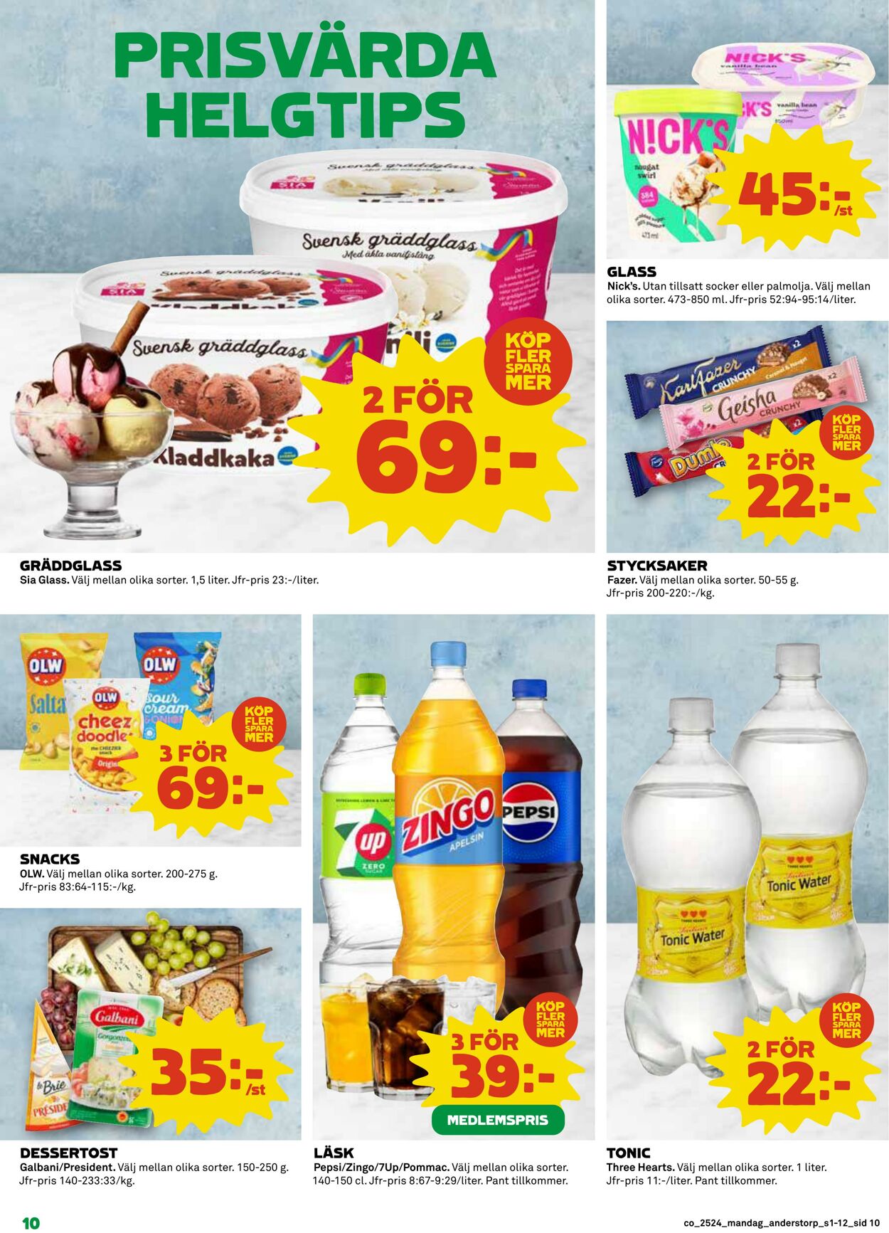 Erbjudanden Coop 09.06.2025 - 15.06.2025