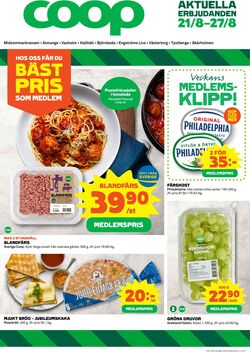 Erbjudanden Coop 21.08.2023 - 27.08.2023