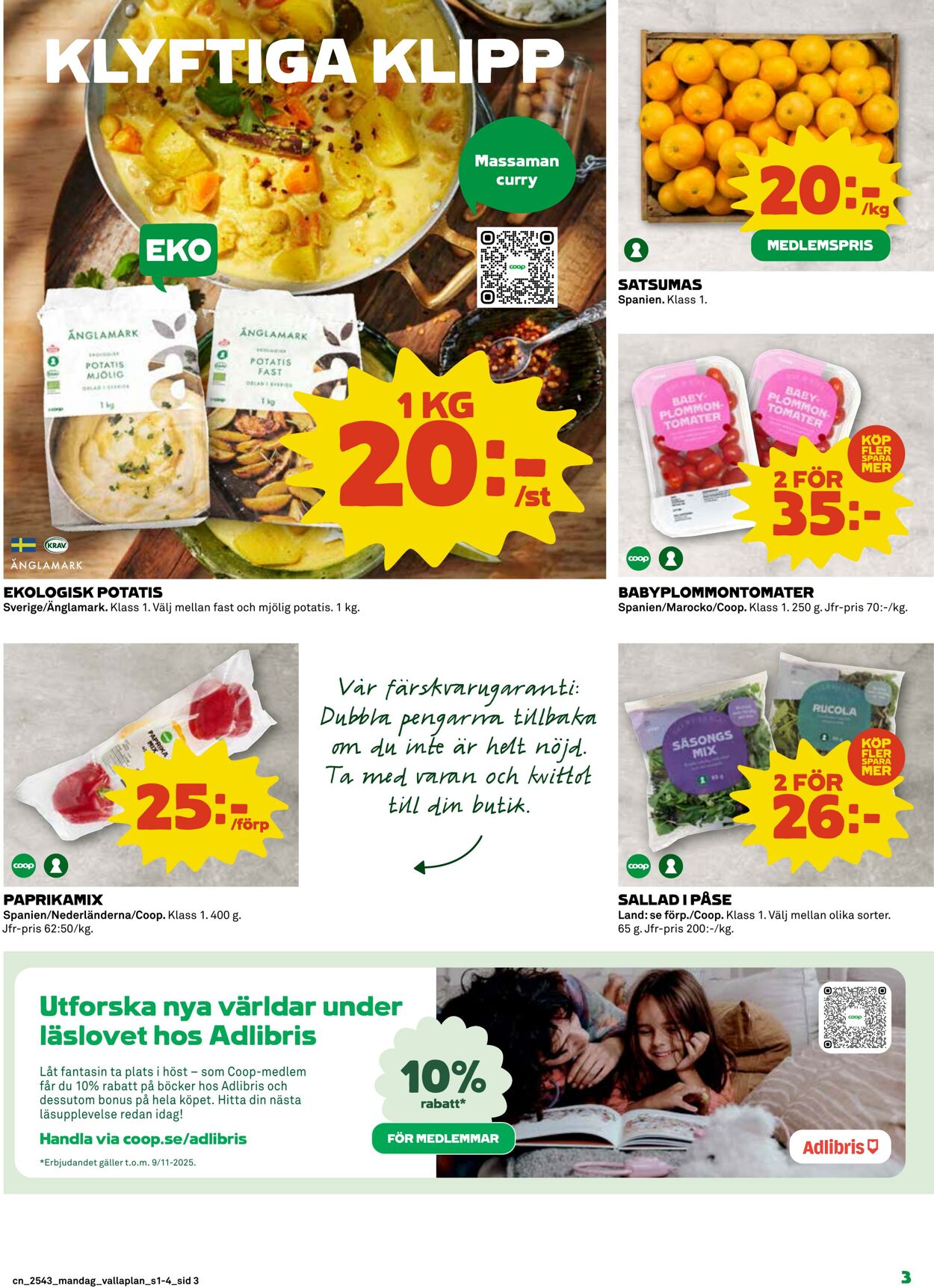 Erbjudanden Coop 20.10.2025 - 26.10.2025