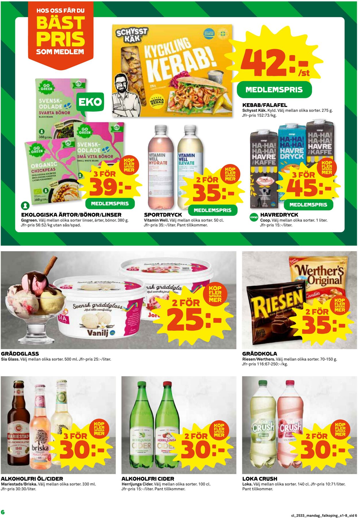 Erbjudanden Coop 11.08.2025 - 17.08.2025