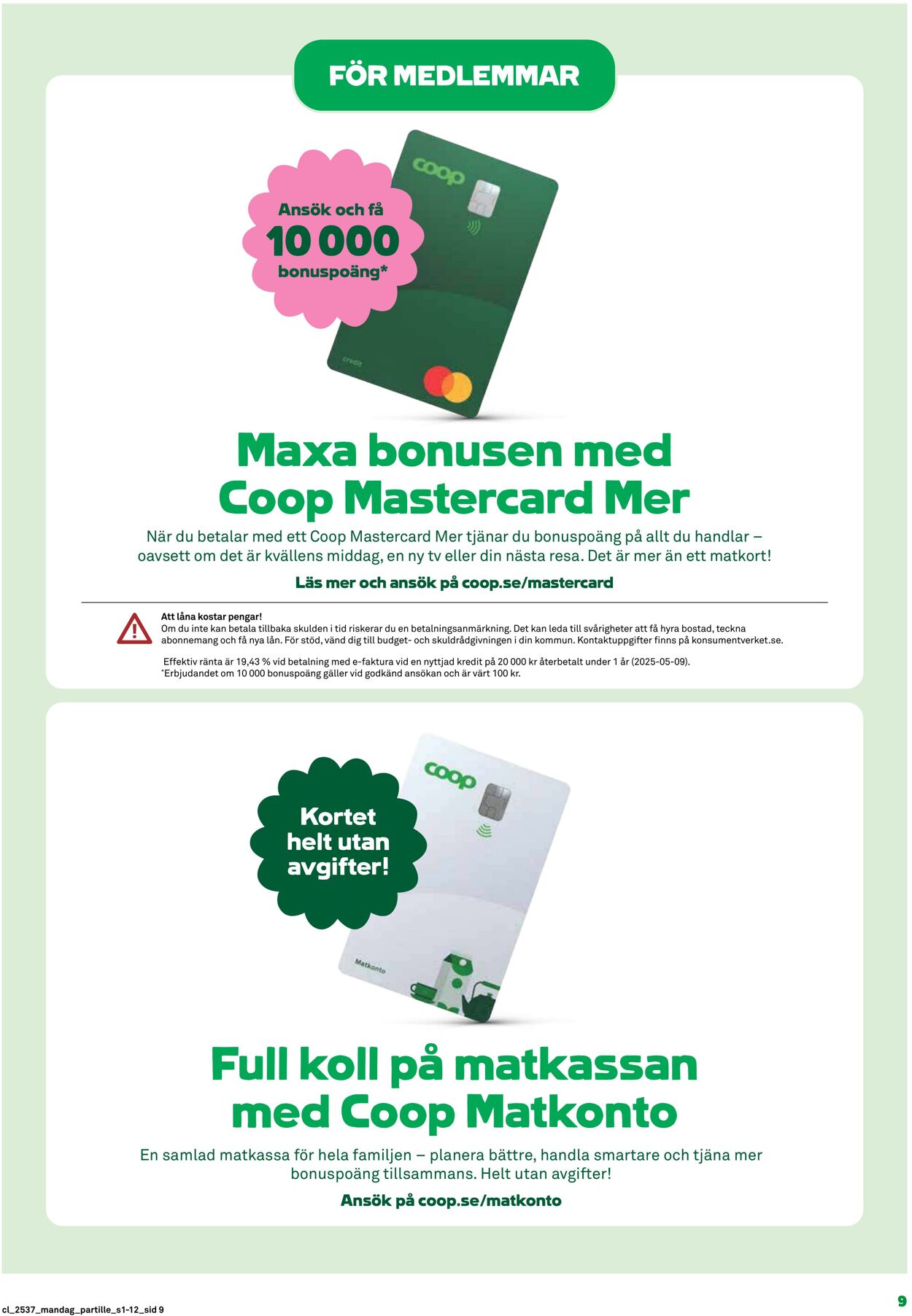 Erbjudanden Coop 08.09.2025 - 14.09.2025