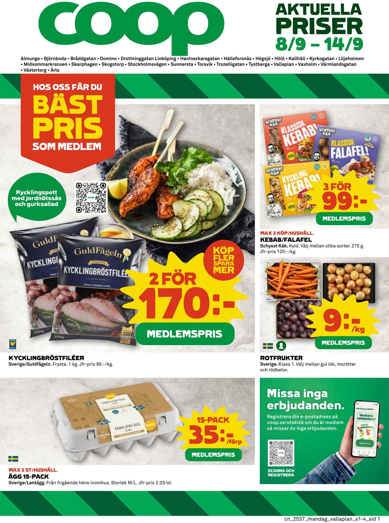 Erbjudanden Coop 08.09.2025 - 14.09.2025