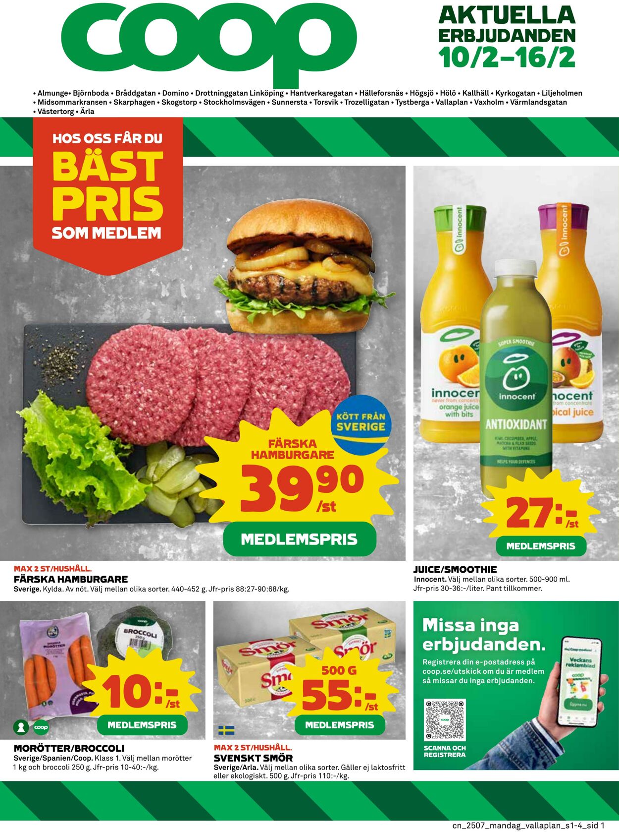 Erbjudanden Coop 10.02.2025 - 16.02.2025