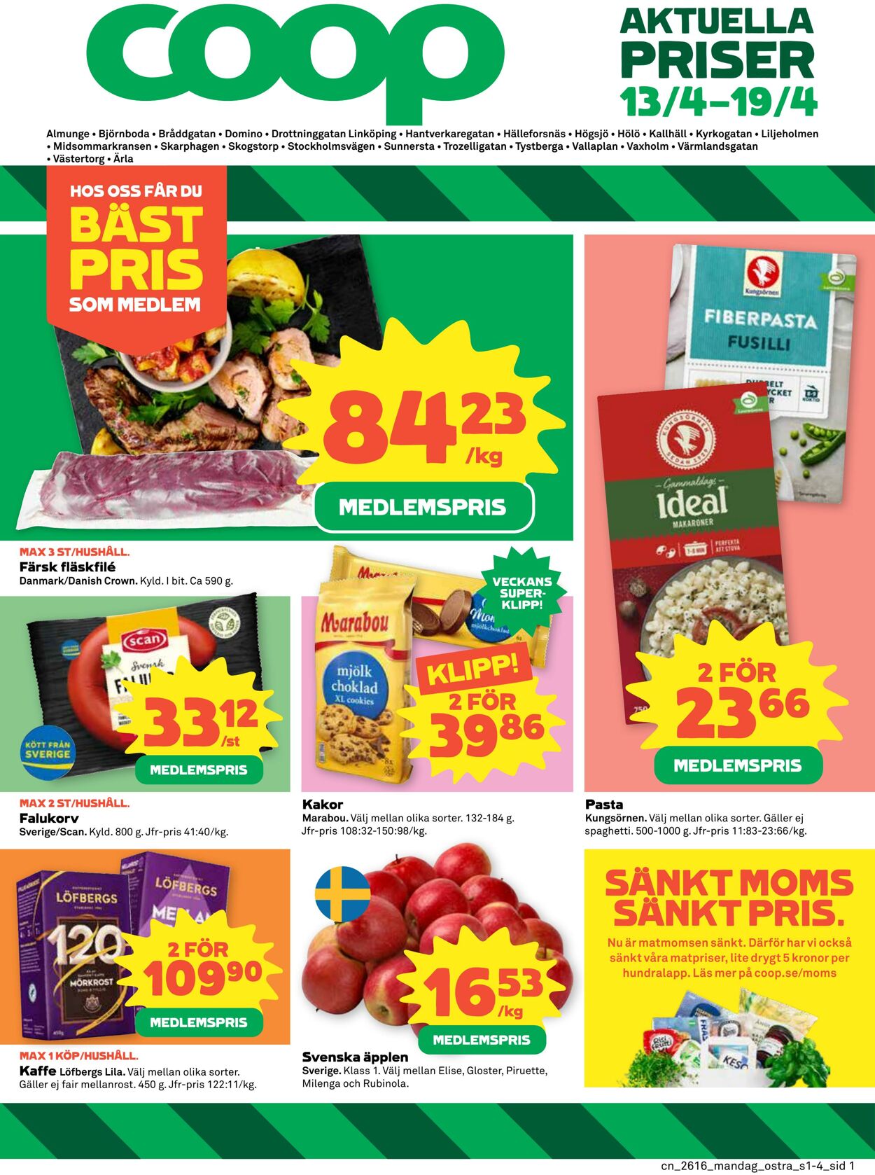 Erbjudanden Coop 13.04.2026 - 19.04.2026