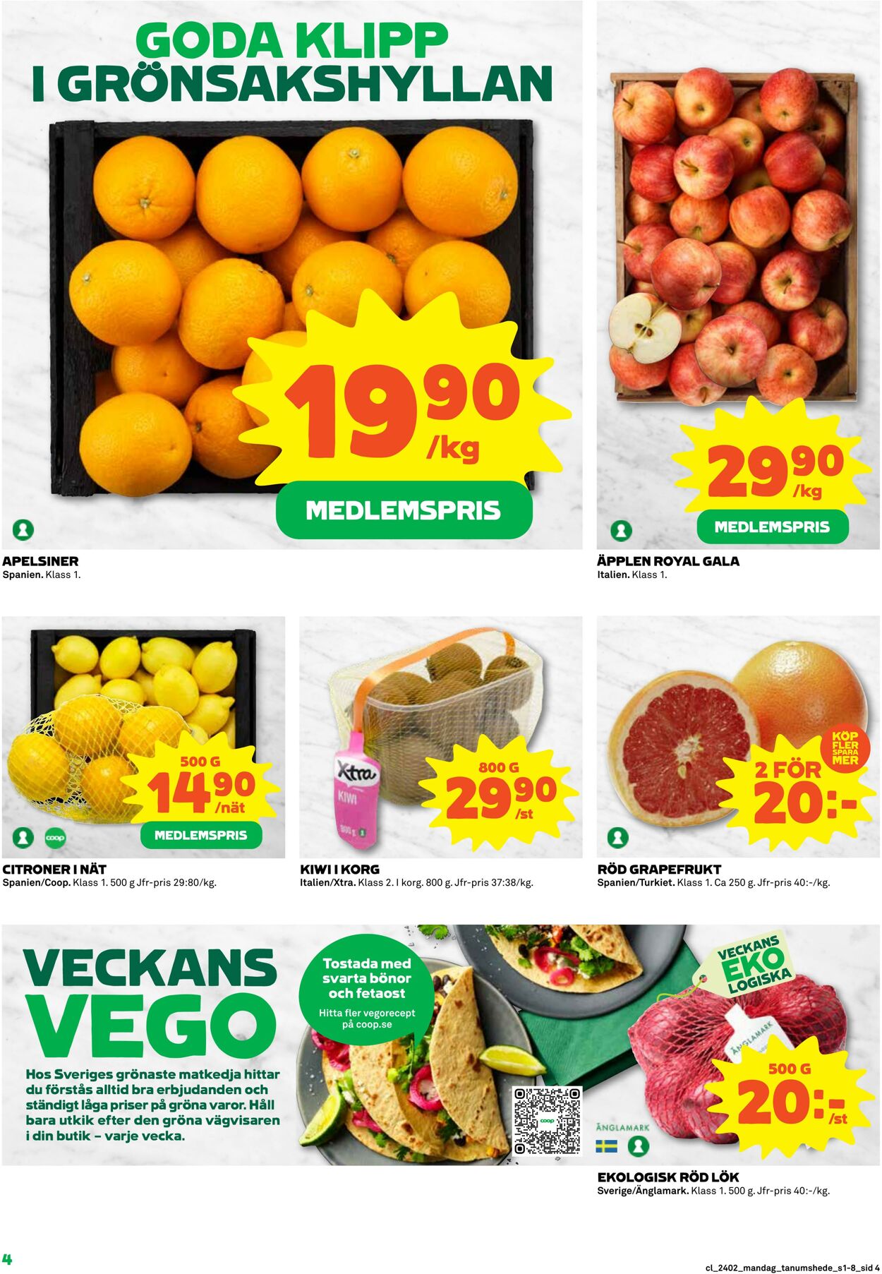 Erbjudanden Coop 08.01.2024 - 14.01.2024