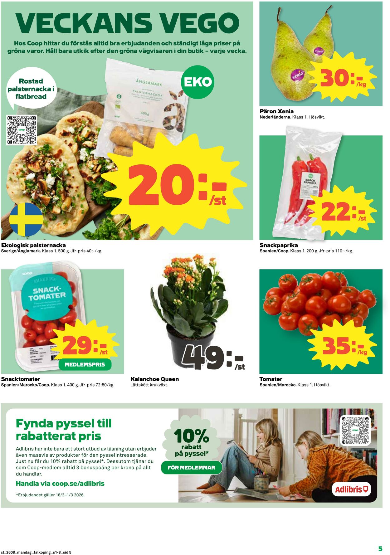 Erbjudanden Coop 16.02.2026 - 22.02.2026
