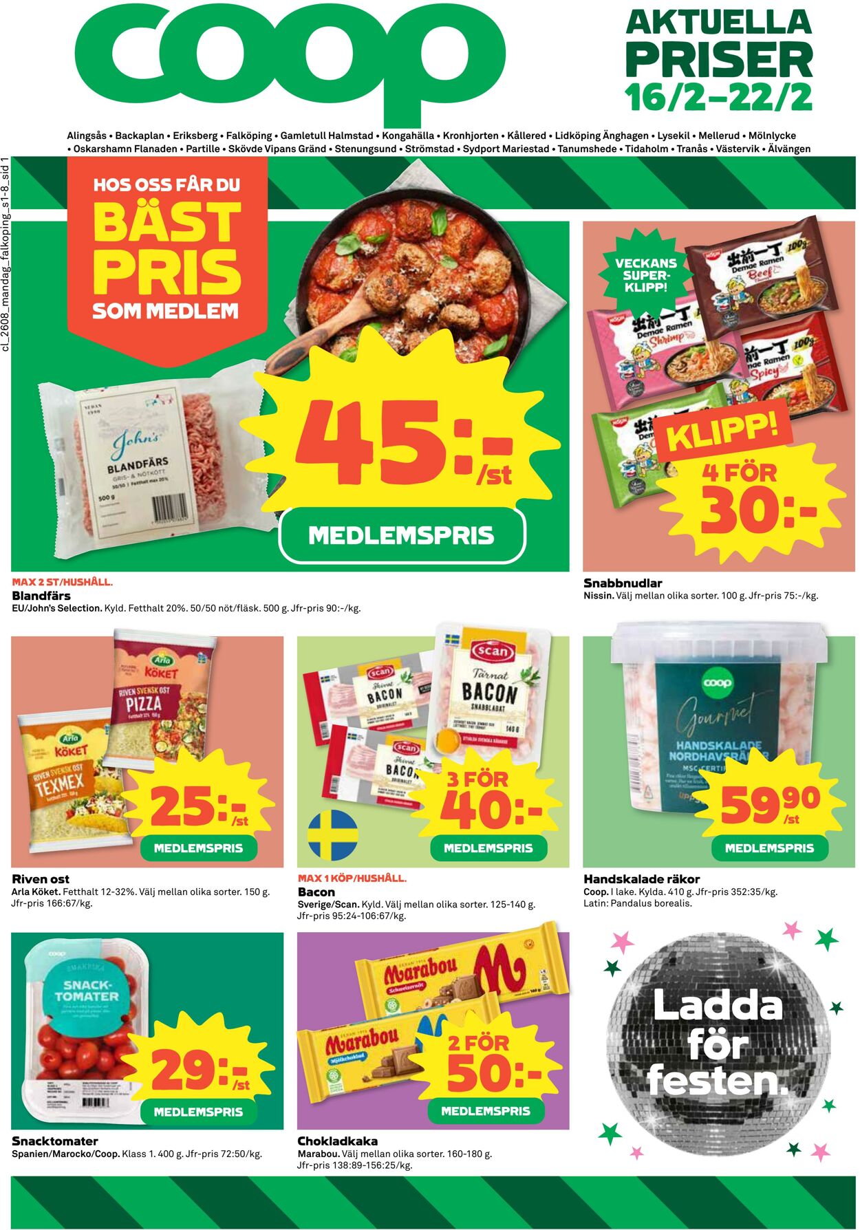 Erbjudanden Coop 16.02.2026 - 22.02.2026