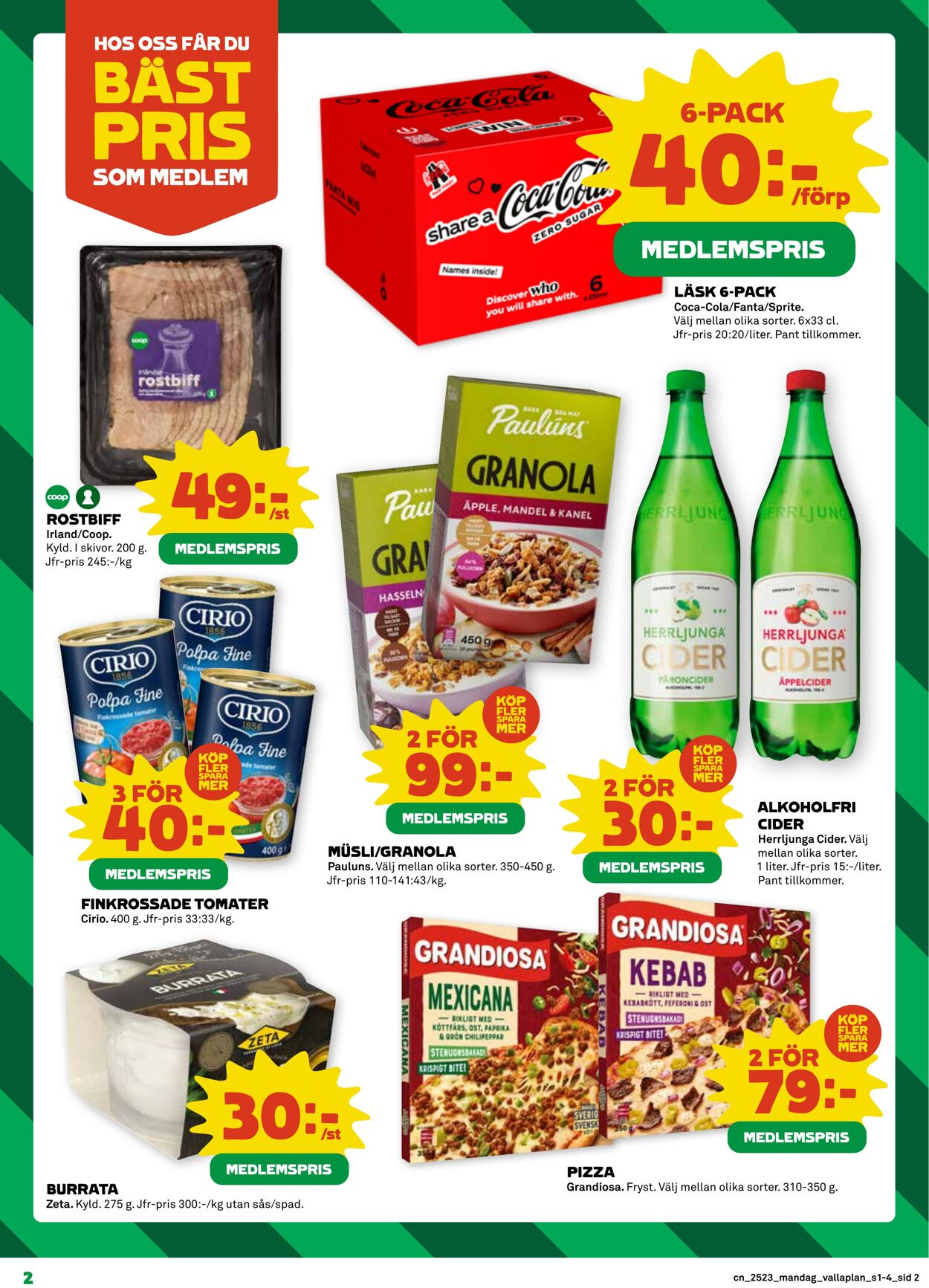 Erbjudanden Coop 02.06.2025 - 08.06.2025