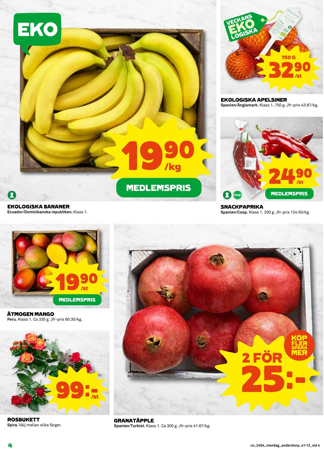 Erbjudanden Coop 22.01.2024 - 28.01.2024