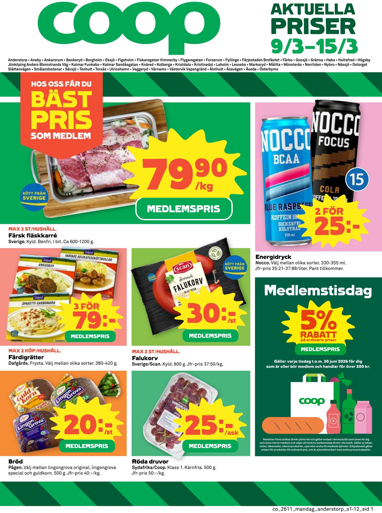 Erbjudanden Coop 09.03.2026 - 15.03.2026