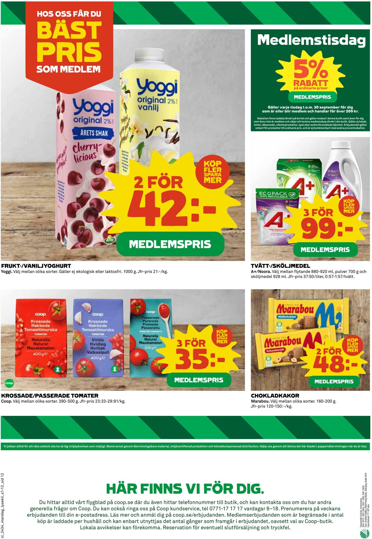 Erbjudanden Coop 19.08.2024 - 25.08.2024