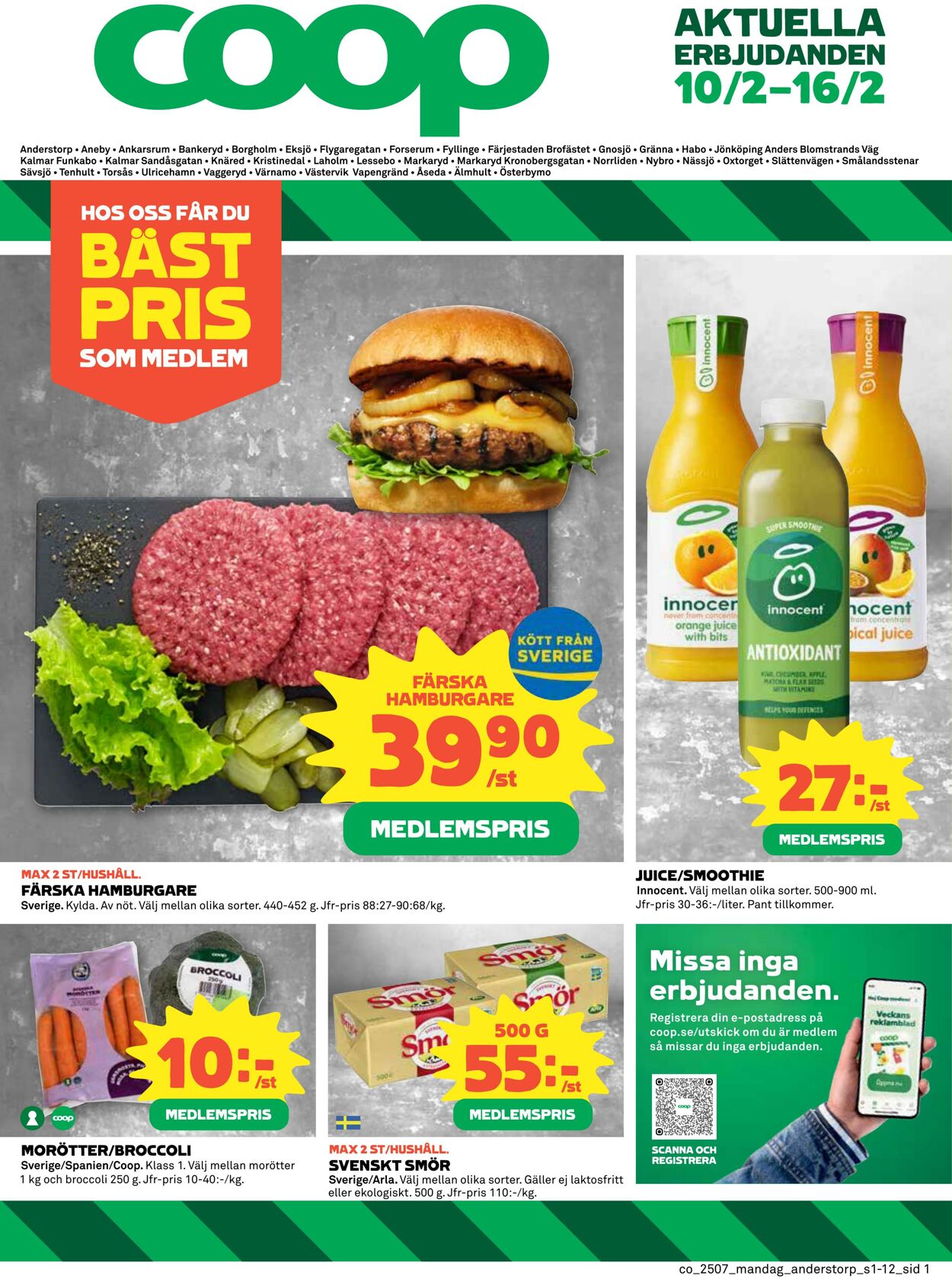 Erbjudanden Coop 10.02.2025 - 16.02.2025