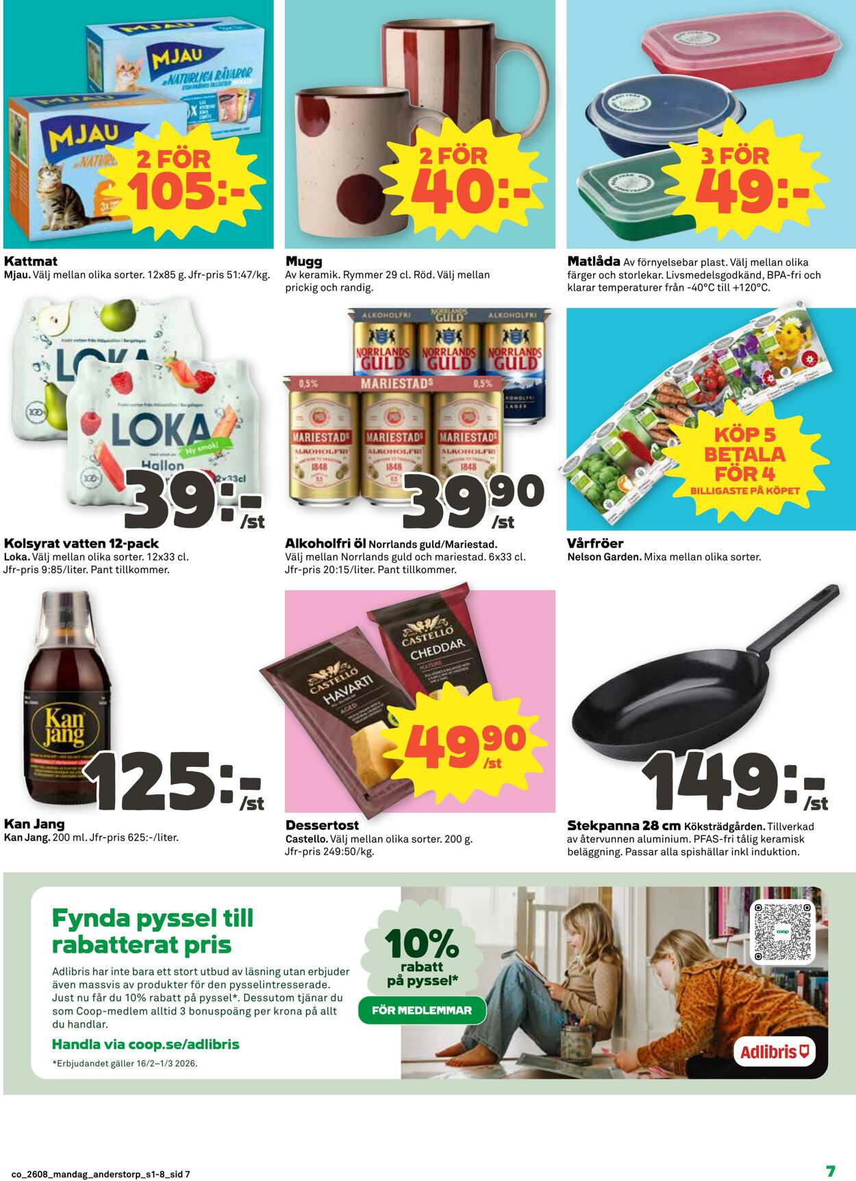 Erbjudanden Coop 16.02.2026 - 22.02.2026