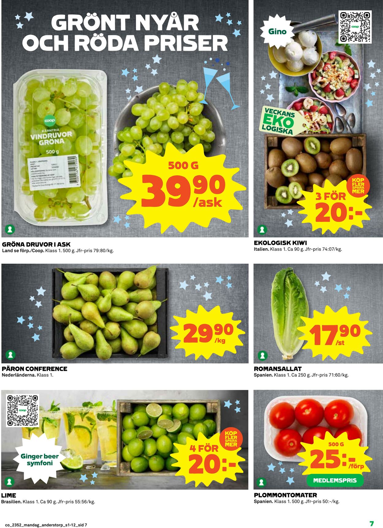 Erbjudanden Coop 01.01.2024 - 07.01.2024