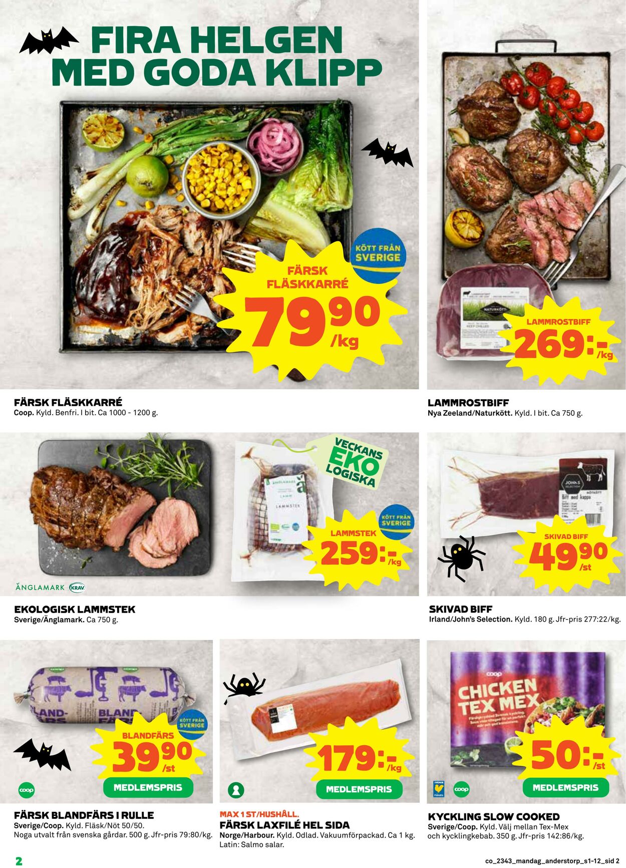 Erbjudanden Coop 23.10.2023 - 29.10.2023