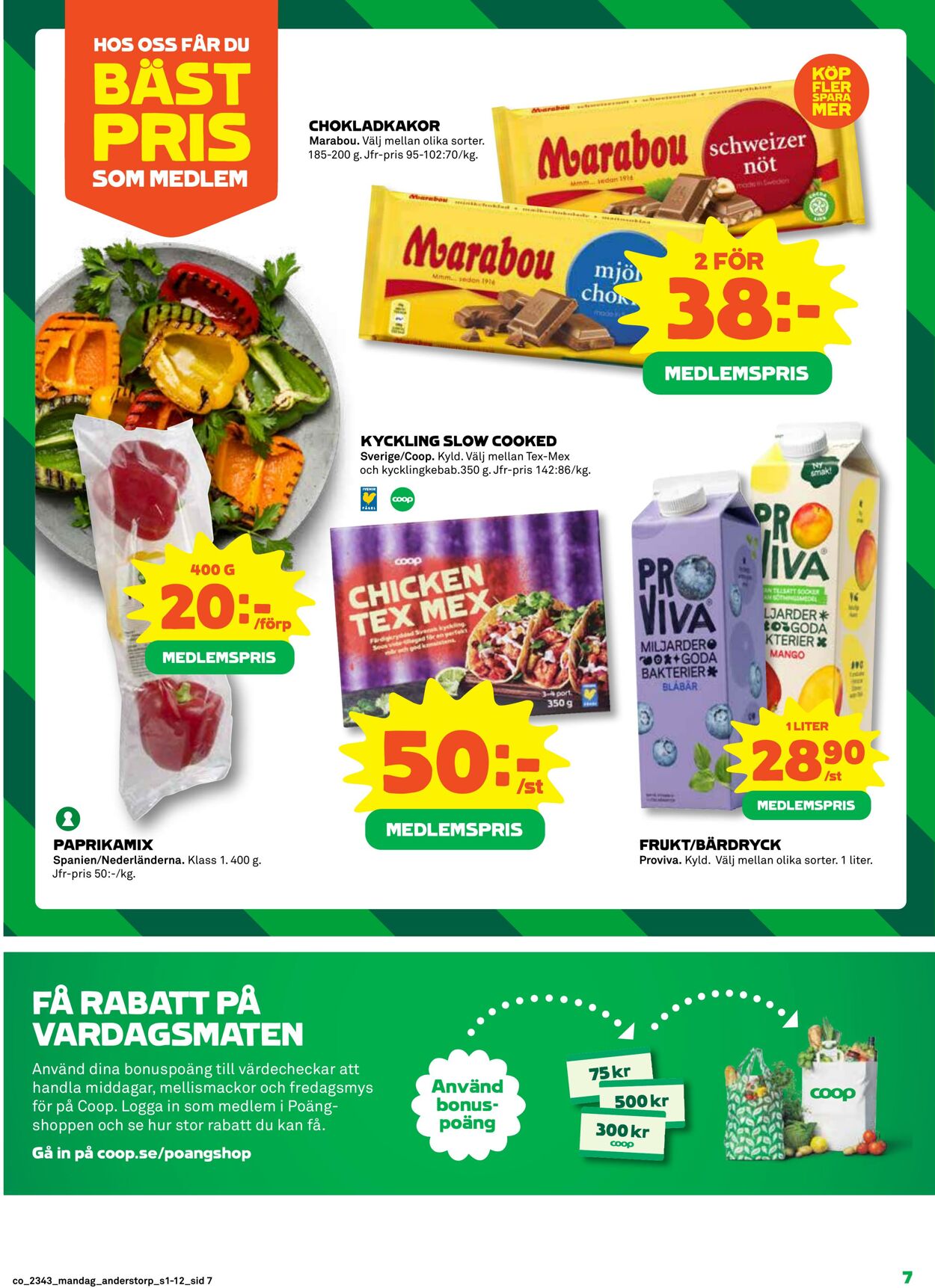 Erbjudanden Coop 23.10.2023 - 29.10.2023