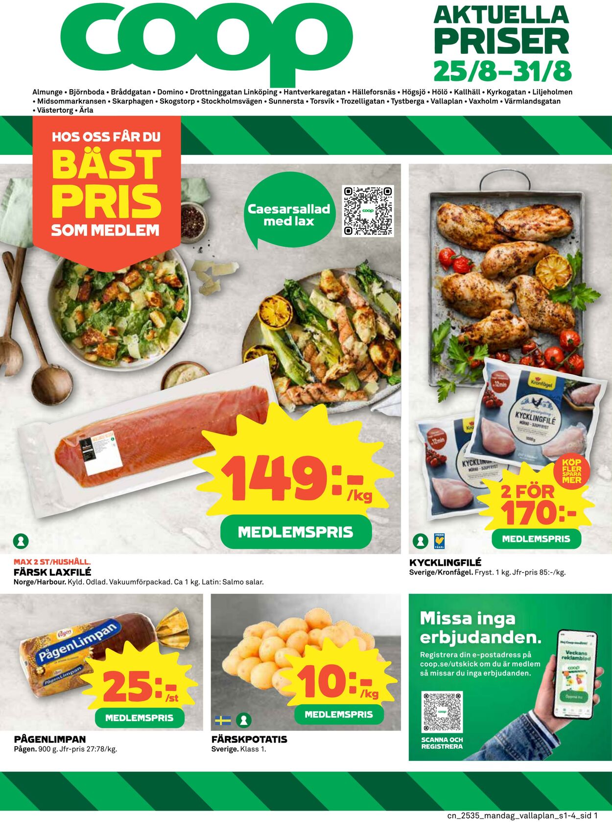 Erbjudanden Coop 25.08.2025 - 31.08.2025
