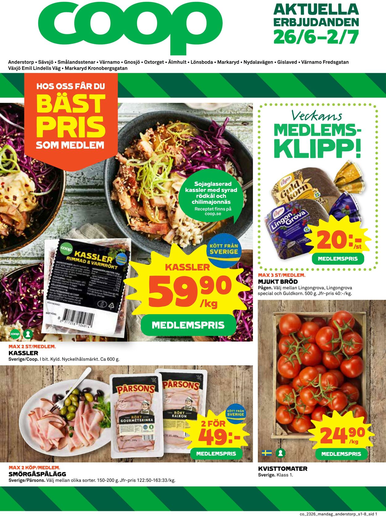 Erbjudanden Coop 26.06.2023 - 02.07.2023