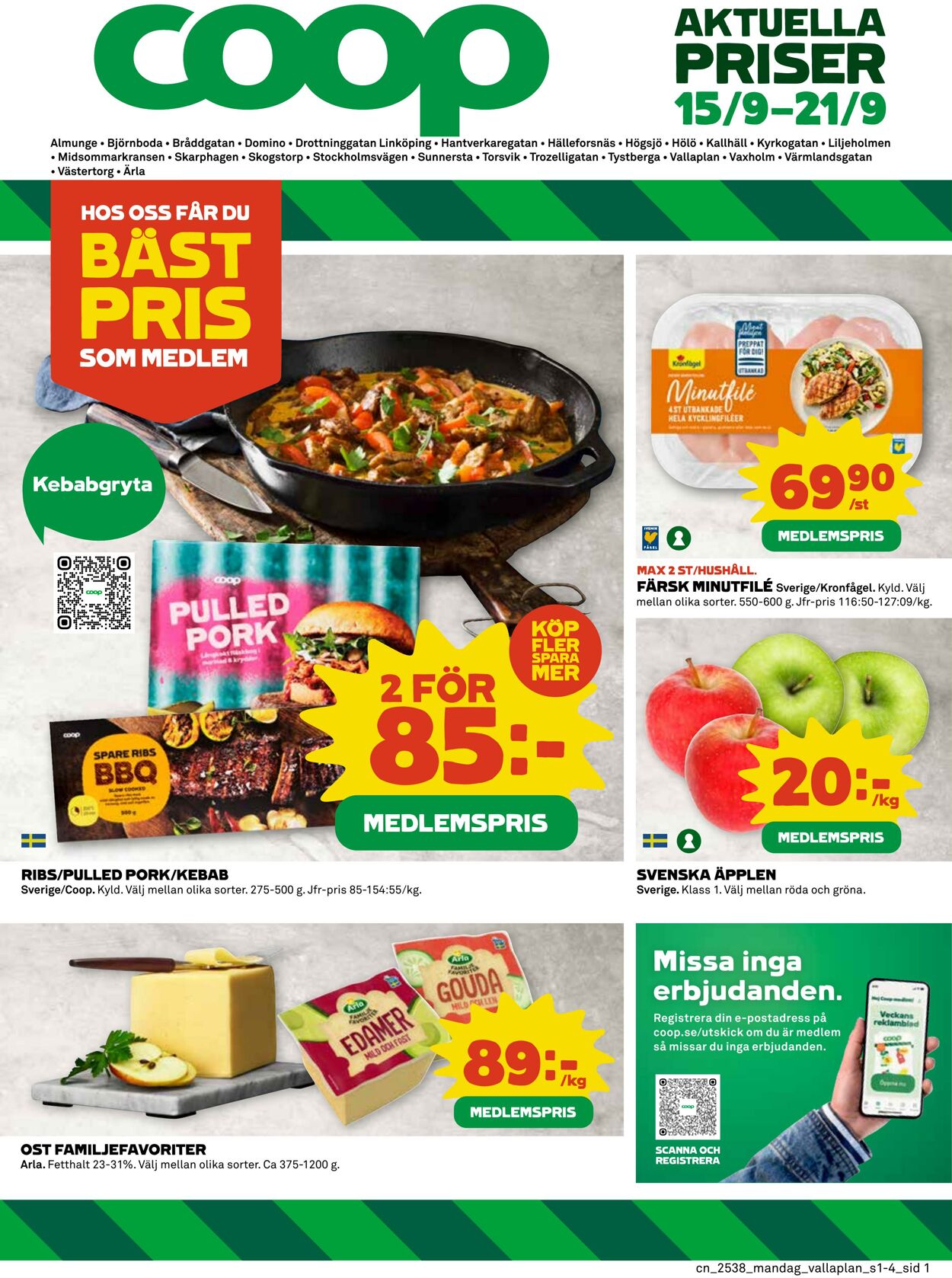 Erbjudanden Coop 15.09.2025 - 21.09.2025