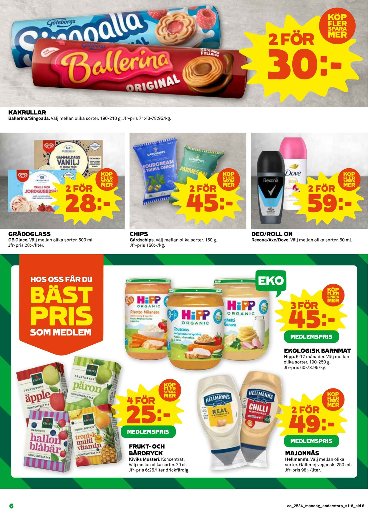 Erbjudanden Coop 18.08.2025 - 24.08.2025