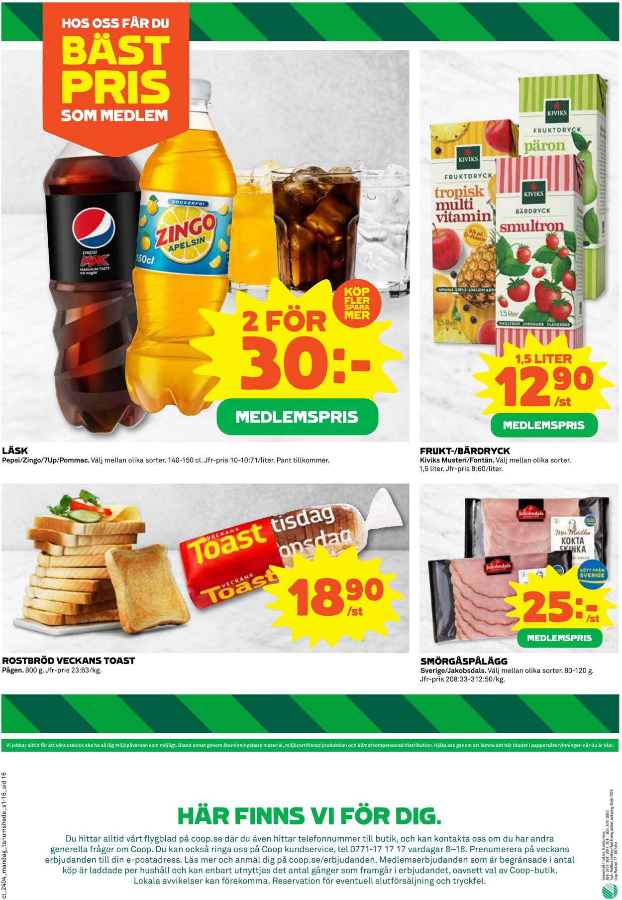 Erbjudanden Coop 22.01.2024 - 28.01.2024