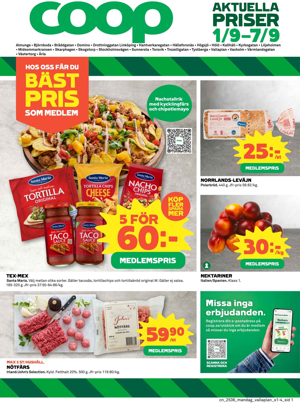Erbjudanden Coop 01.09.2025 - 07.09.2025