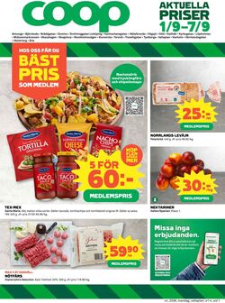 Erbjudanden Coop 01.09.2025 - 07.09.2025
