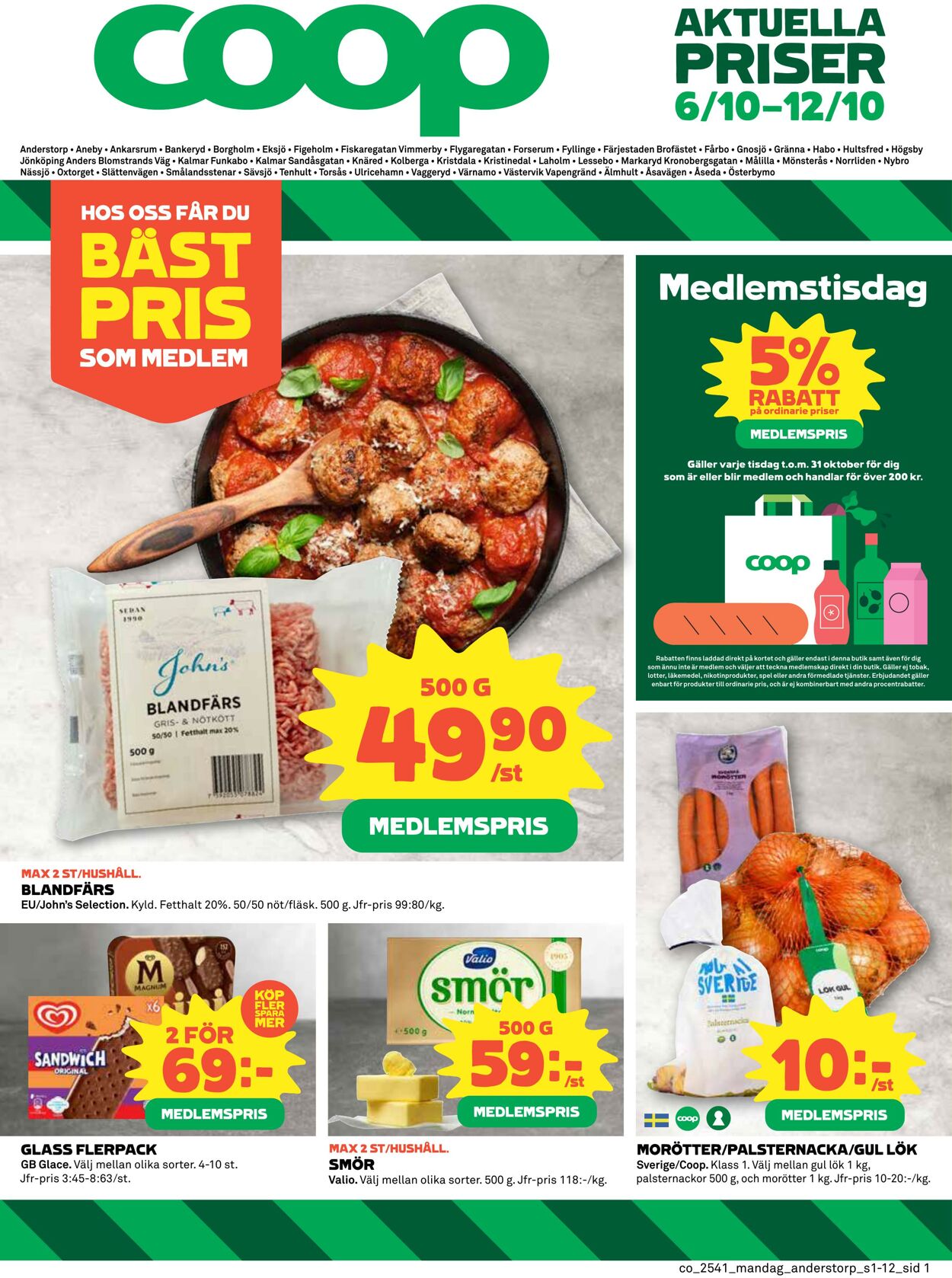 Erbjudanden Coop 06.10.2025 - 12.10.2025