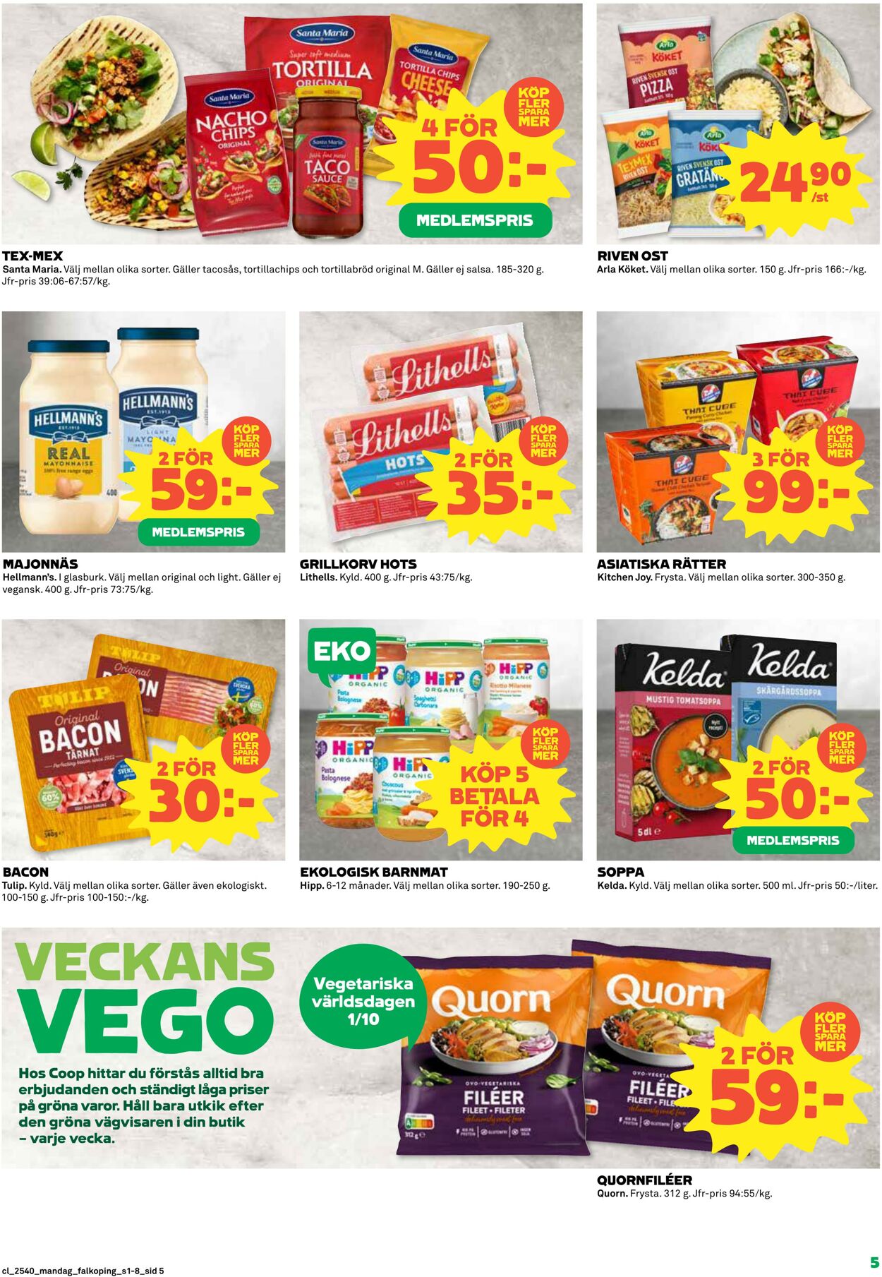 Erbjudanden Coop 29.09.2025 - 05.10.2025