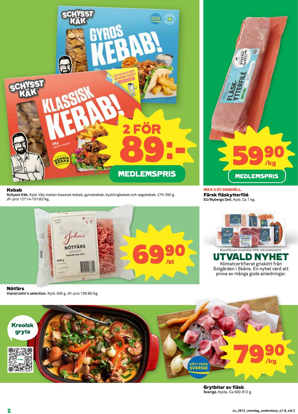 Erbjudanden Coop 16.03.2026 - 22.03.2026