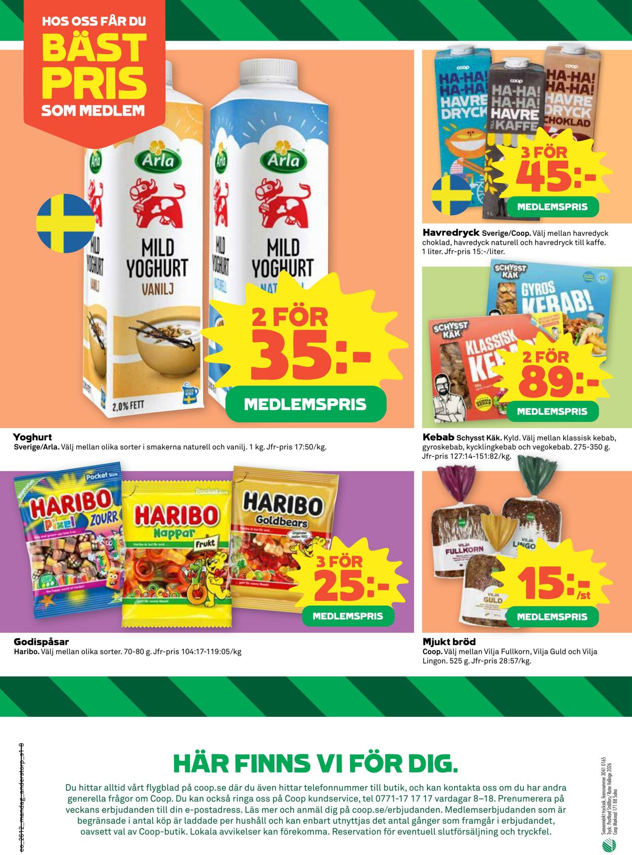 Erbjudanden Coop 16.03.2026 - 22.03.2026