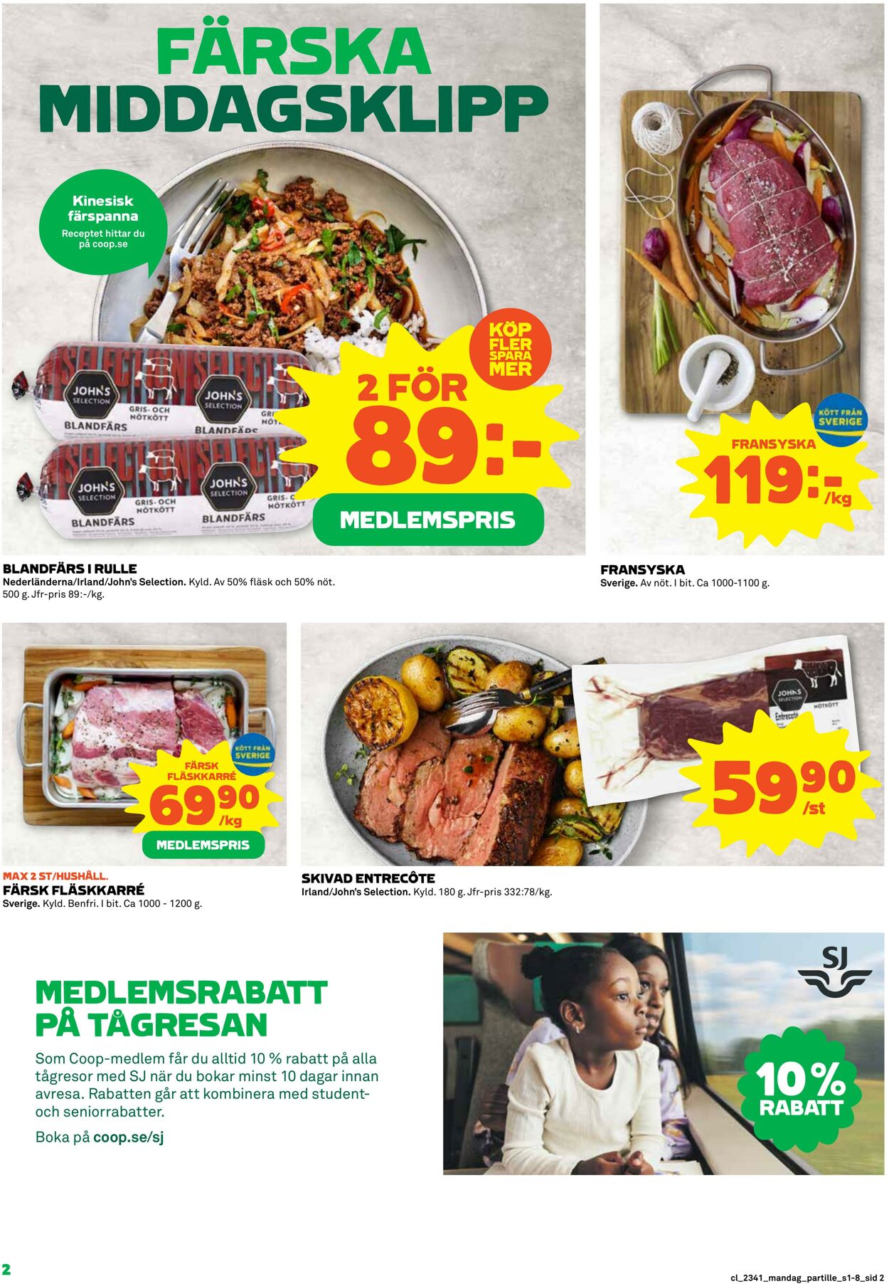 Erbjudanden Coop 09.10.2023 - 15.10.2023